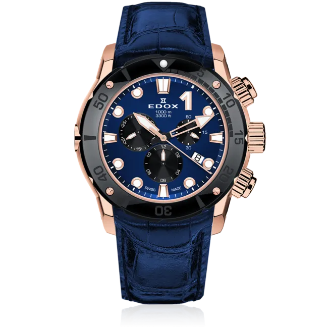 Edox CO-1 Chronograph herreklokke automatisk