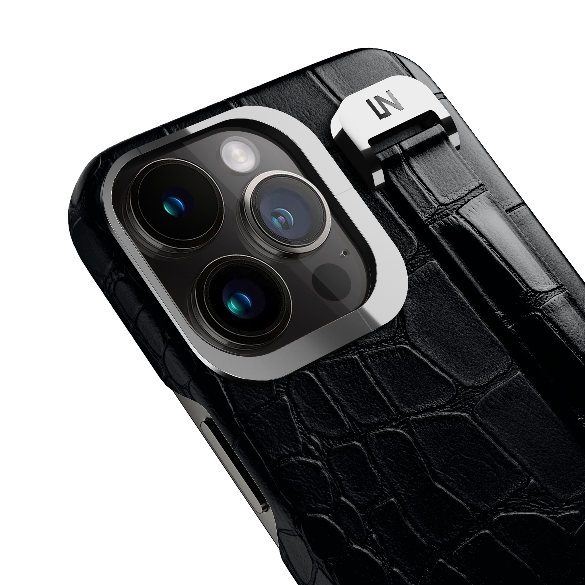 Label Noir Alligator iPhone 14 Pro Max deksel svart