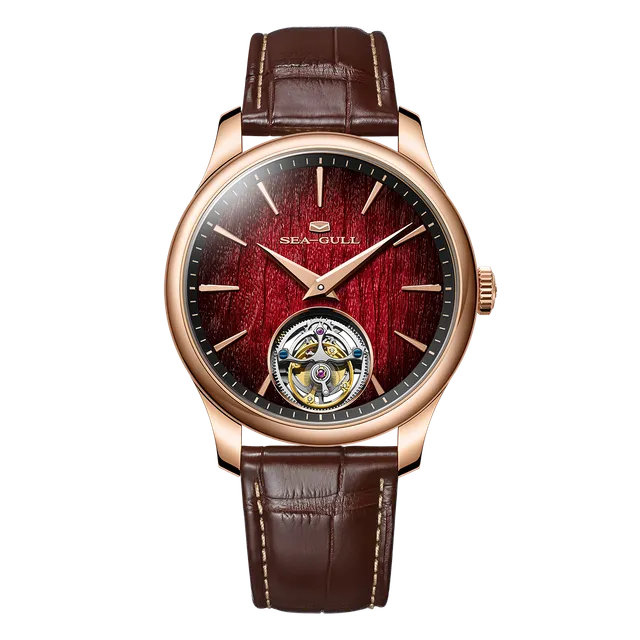 Sea-gull Year of the Horse 518.92.8850 tourbillonklokke rød