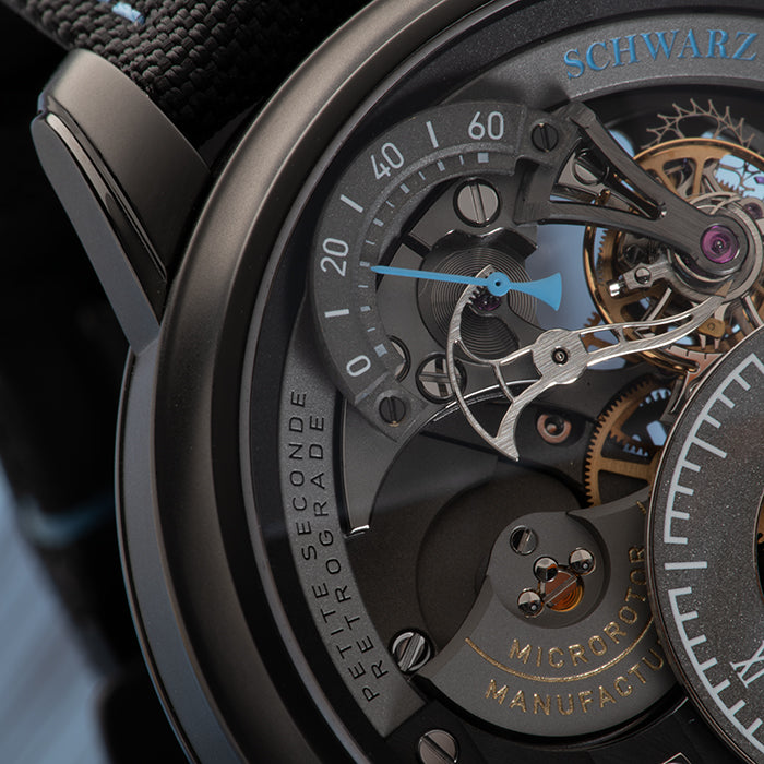 Label Noir Petite Seconde Rétrograde Tourbillon klokke unik