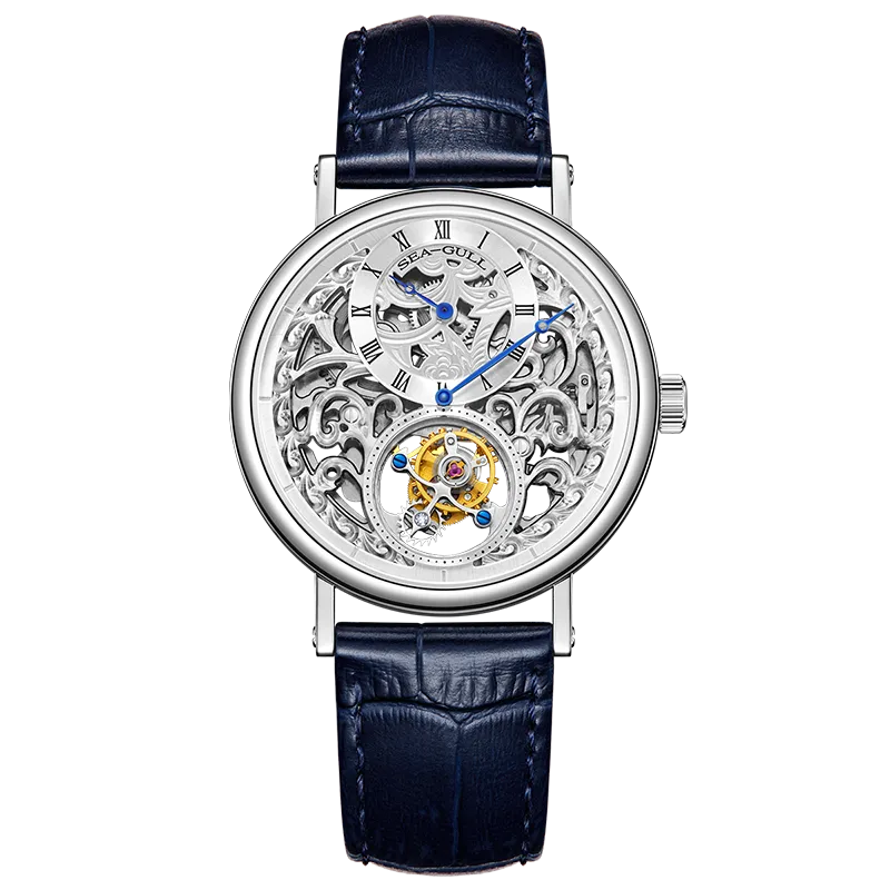 Sea-gull Artisan 818.11.8847K tourbillonklokke hvit 39mm
