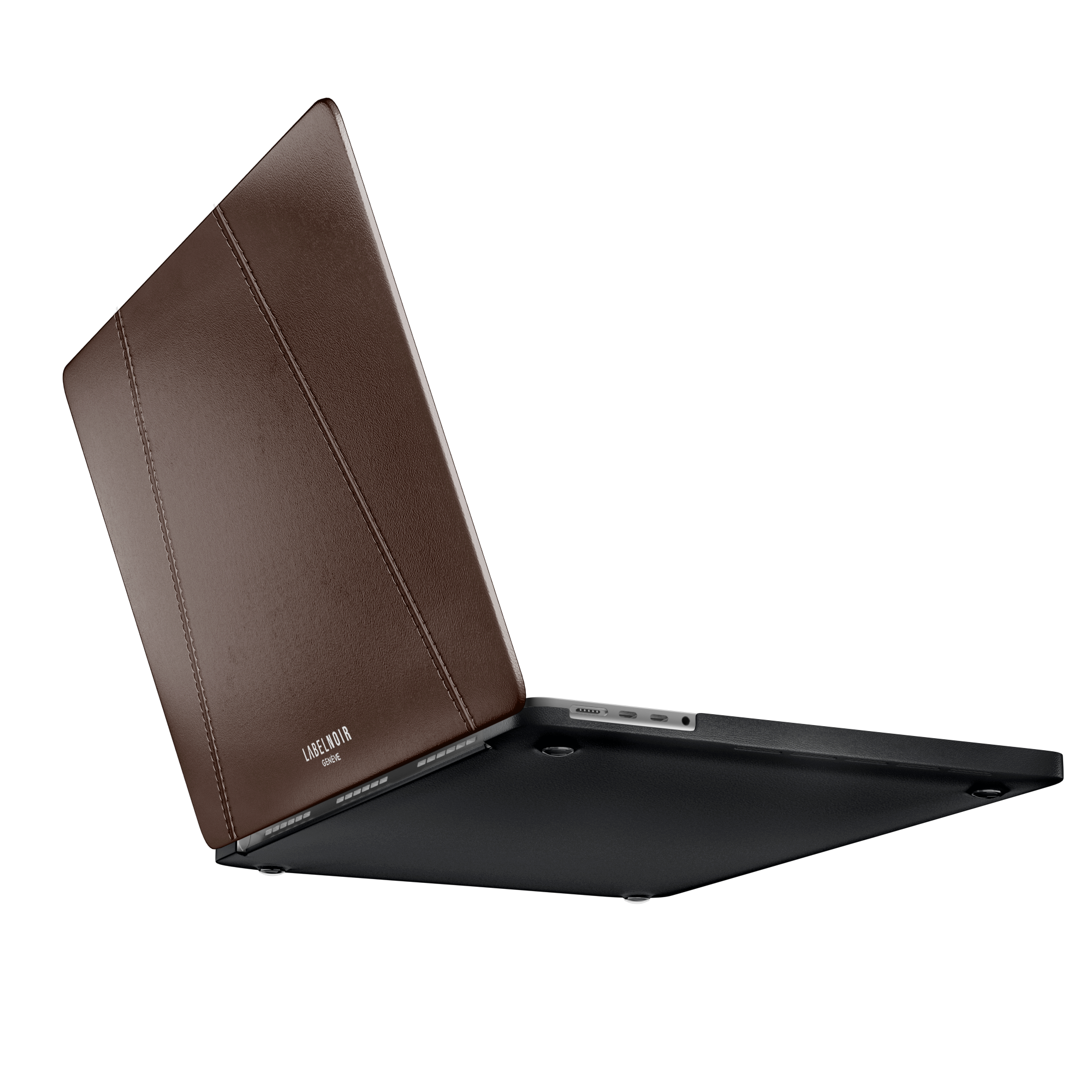 Label Noir Quilted MacBook Pro 16 deksel svart lammeskinn