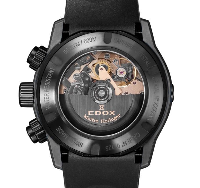 Edox CO-1 Carbon Chronograph Automatic klokke