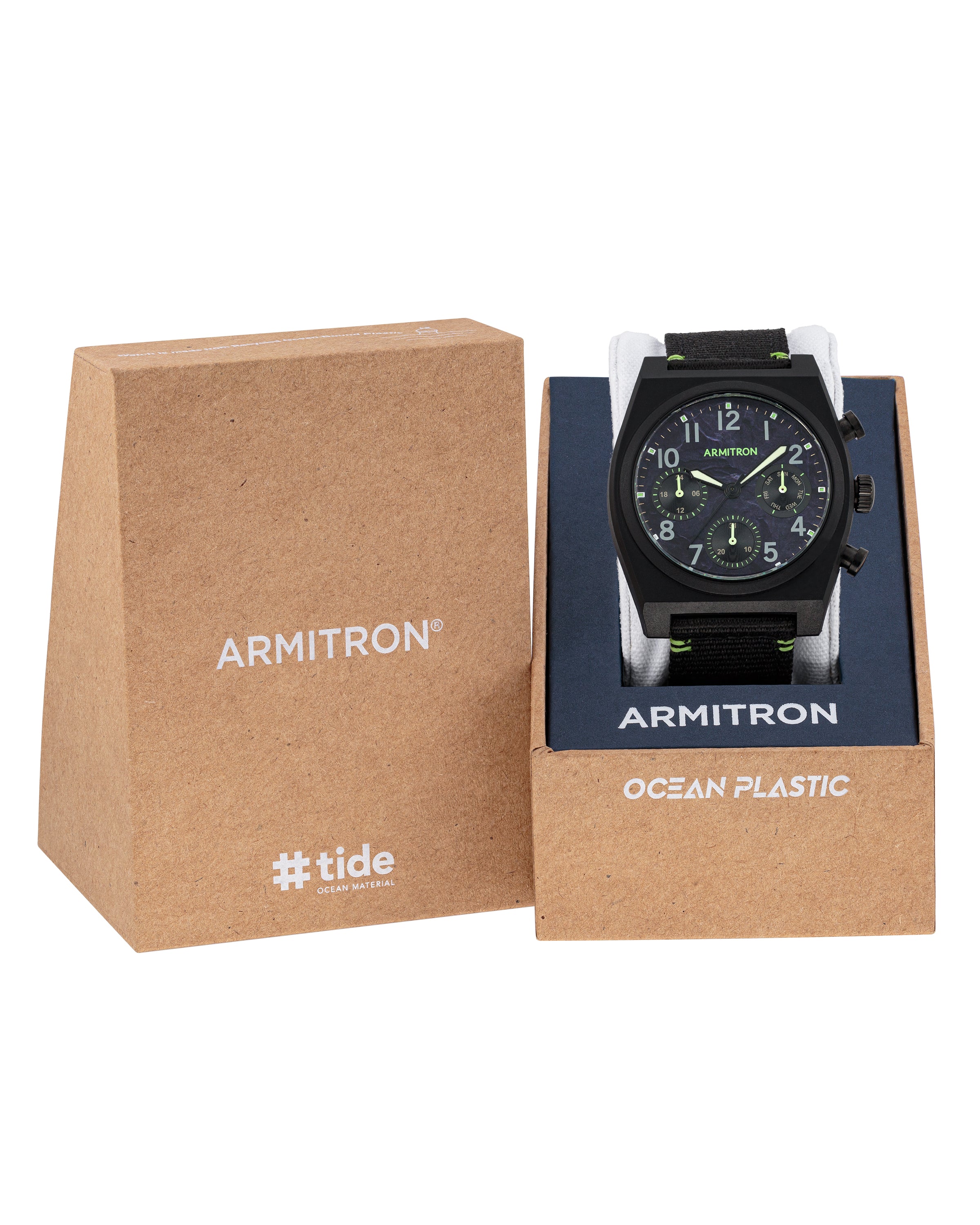 Armitron Wave 40mm klokke svart resirkulert
