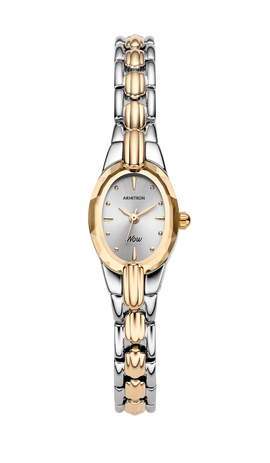 Armitron Delight 19mm dameklokke tofarget gull