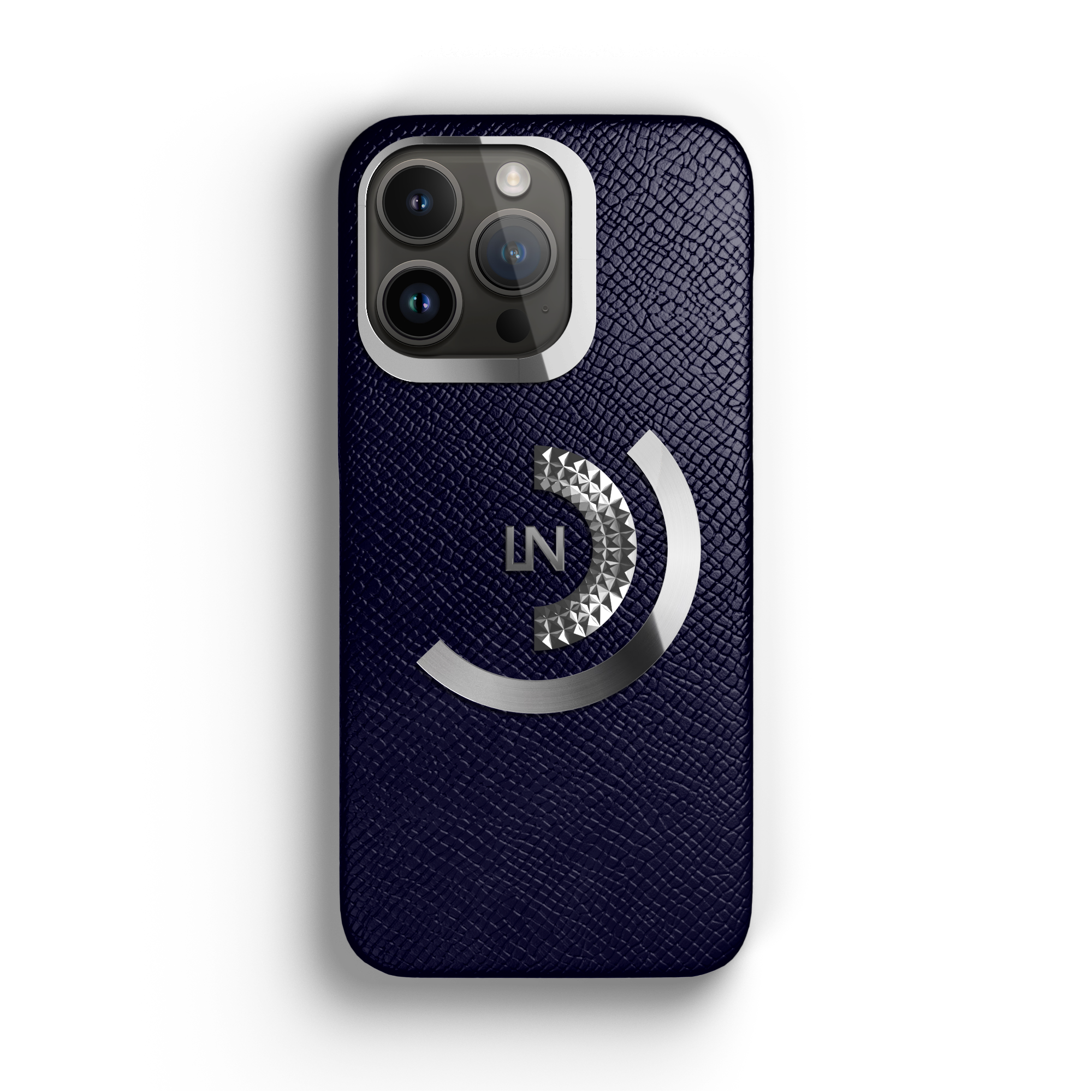 Label Noir iPhone 13 Pro Max deksel Ornate sort skinn