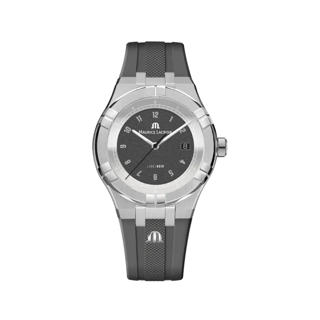 Label Noir Aikon Automatic 42MM klokke svart grå gummi