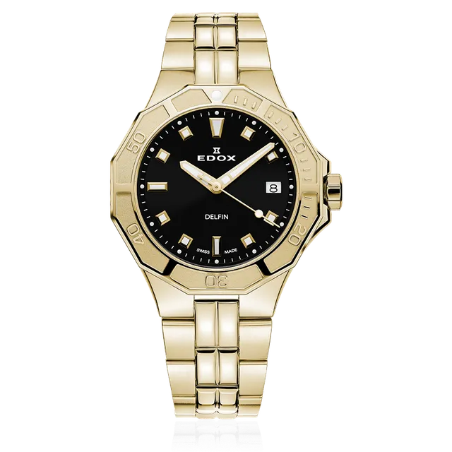 Edox Delfin Diver Date dameklokke dykker