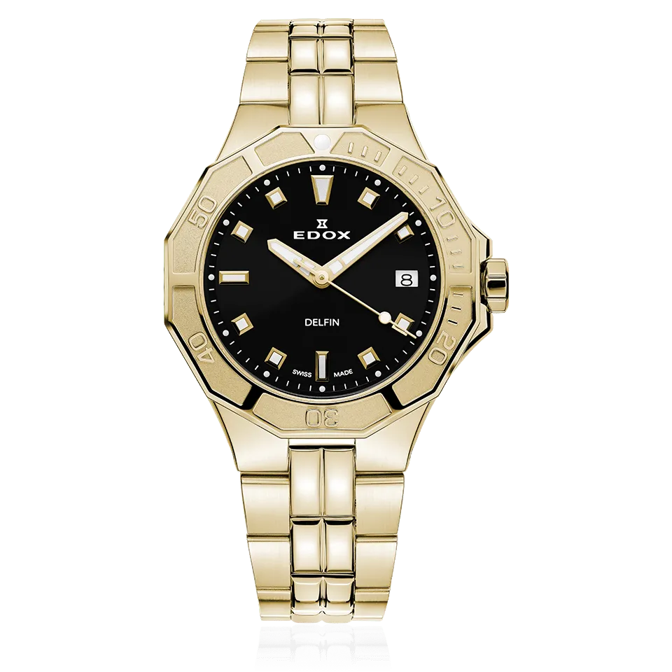Edox Delfin Diver Date dameklokke dykker