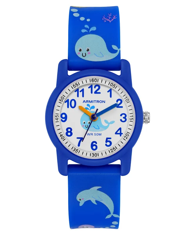 Armitron Playtime 30mm barneklokke blå hval