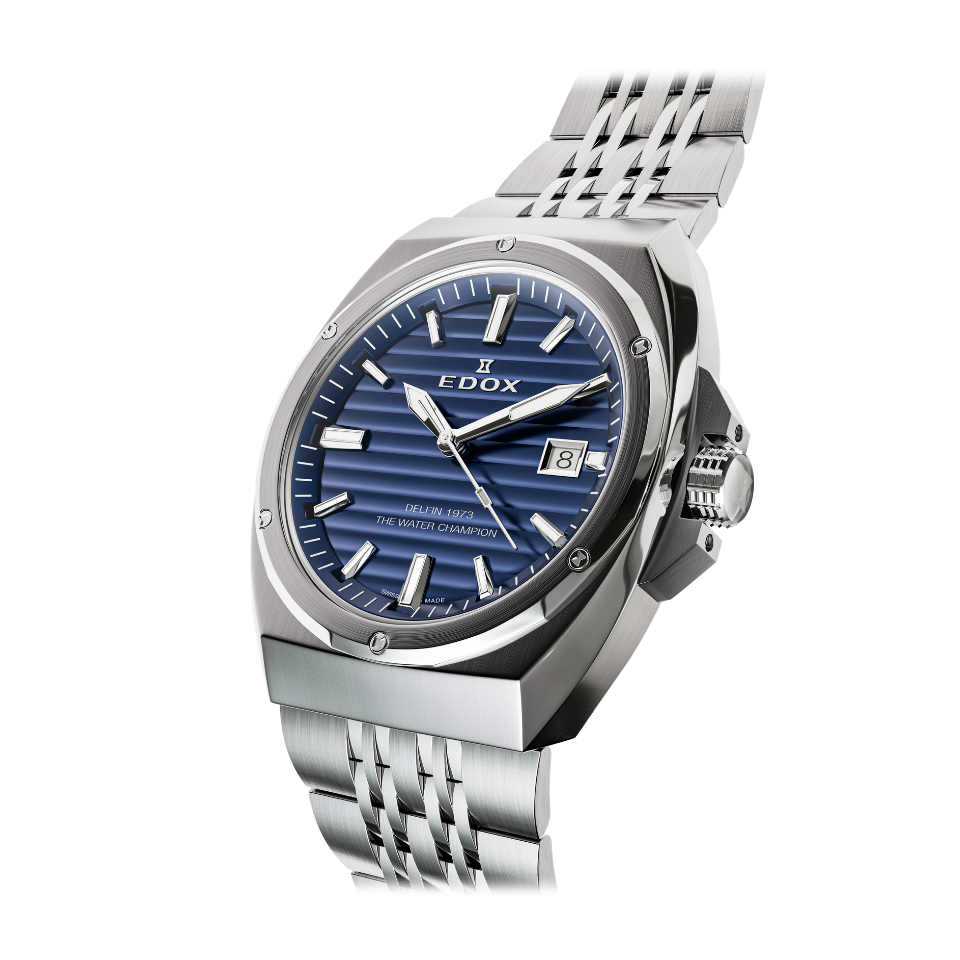 Edox 1973 Date Gents klokke til herre med dato
