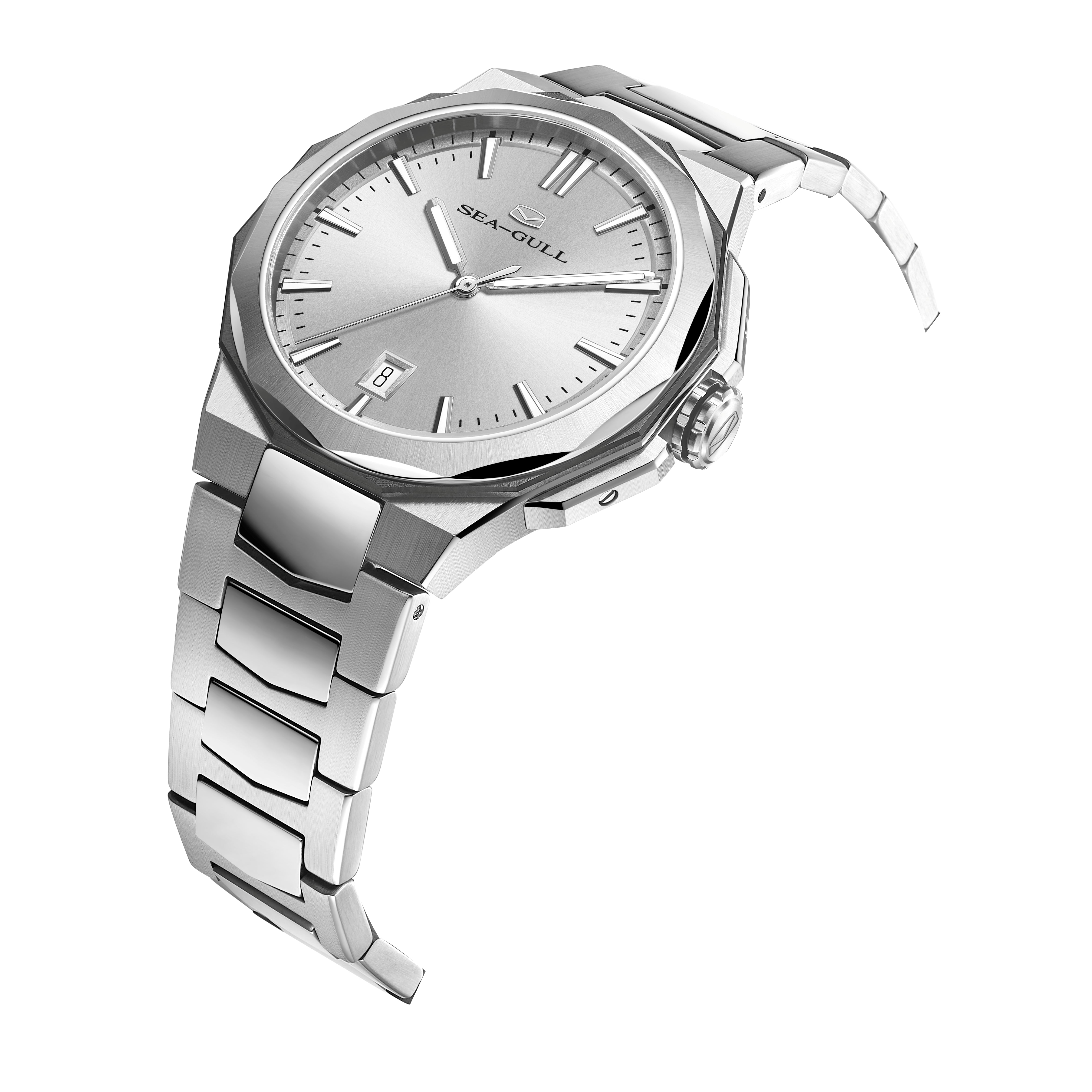 Sea-gull Extraordinary 836.12.1140 dressklokke blå 40mm automatisk