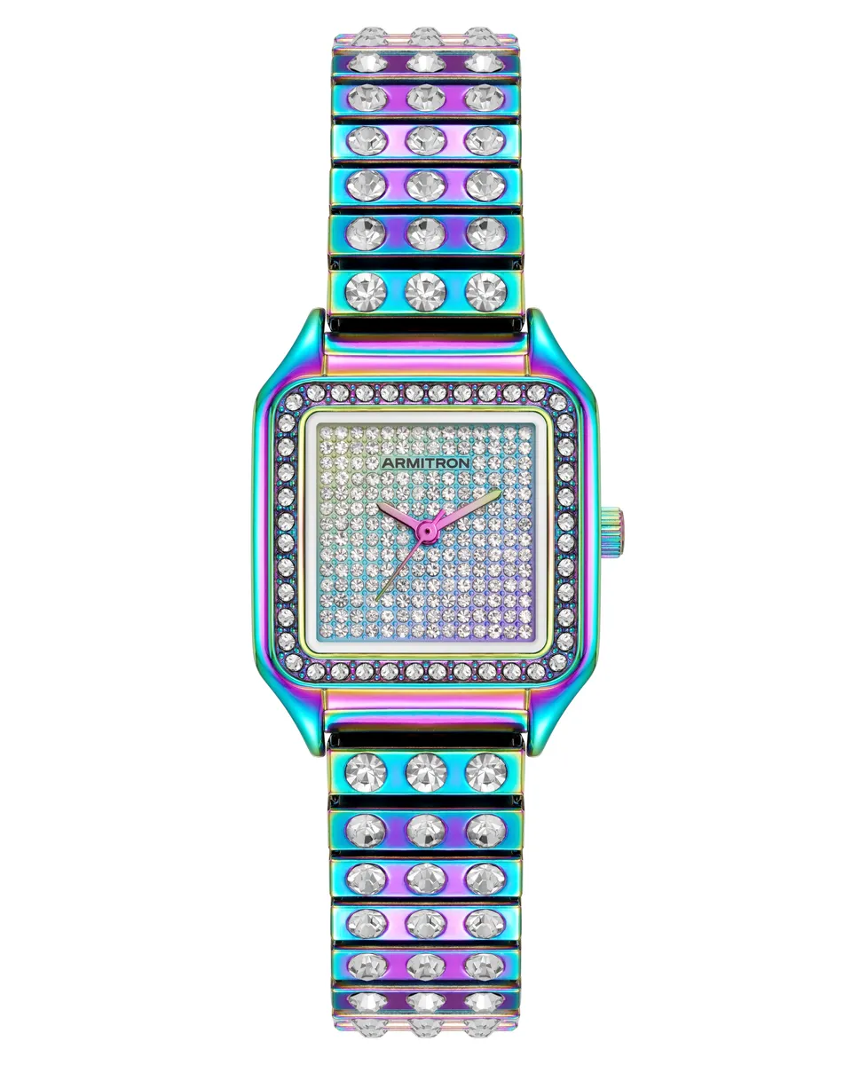 Armitron Roxy dameklokke 27,2 mm krystaller iridescent