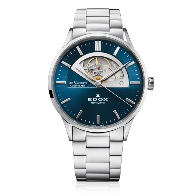 Edox Les Vauberts Open Heart Automatic klokke