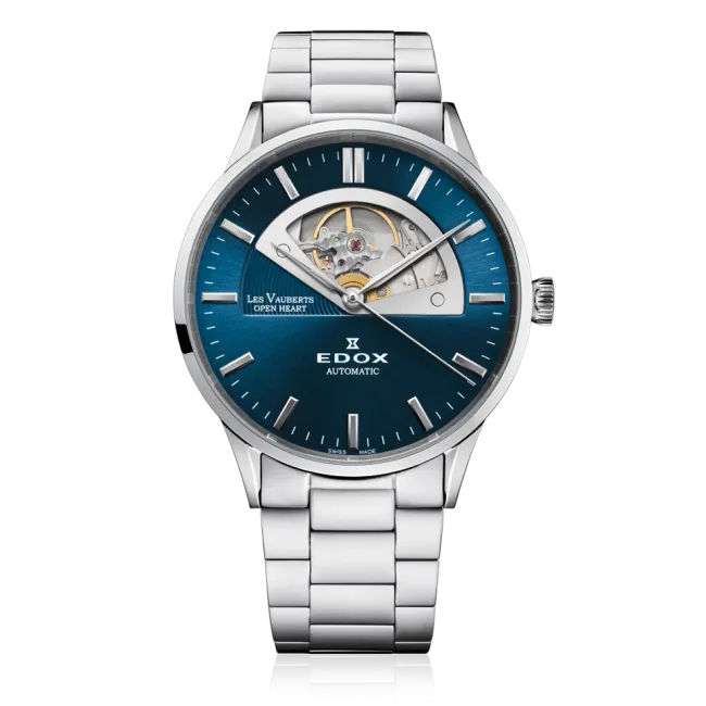 Edox Les Vauberts Open Heart Automatic klokke