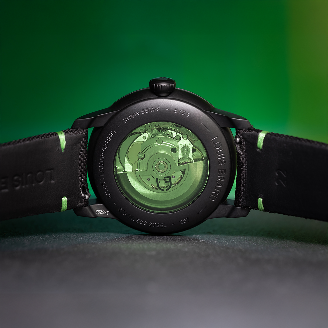 Label Noir Louis Erard Le Régulateur klokke limited edition