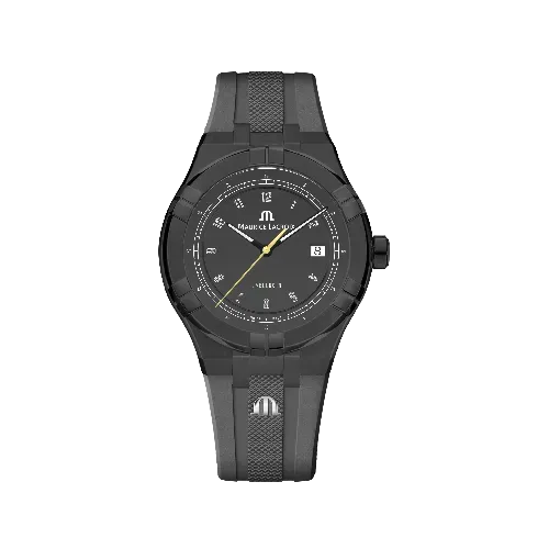 Label Noir Aikon Automatic 42MM klokke grå gummirem