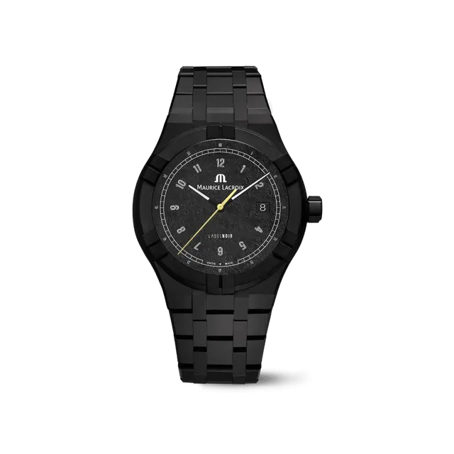 Label Noir Aikon Automatic 42MM klokke keramikk gul viser