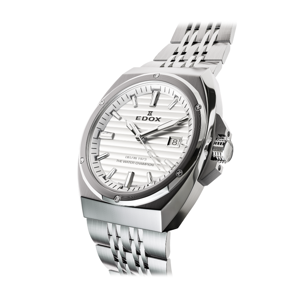 Edox 1973 Date herreklokke retro