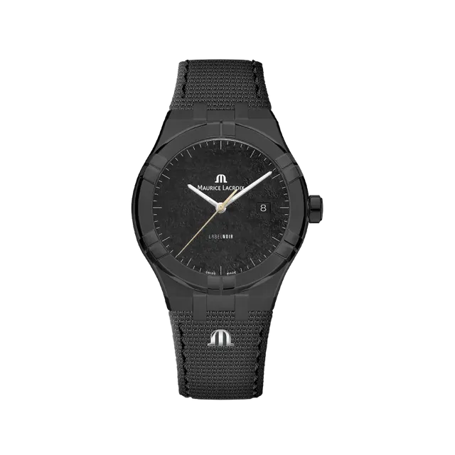 Label Noir Aikon Automatic 42MM klokke PVD svart tekstil