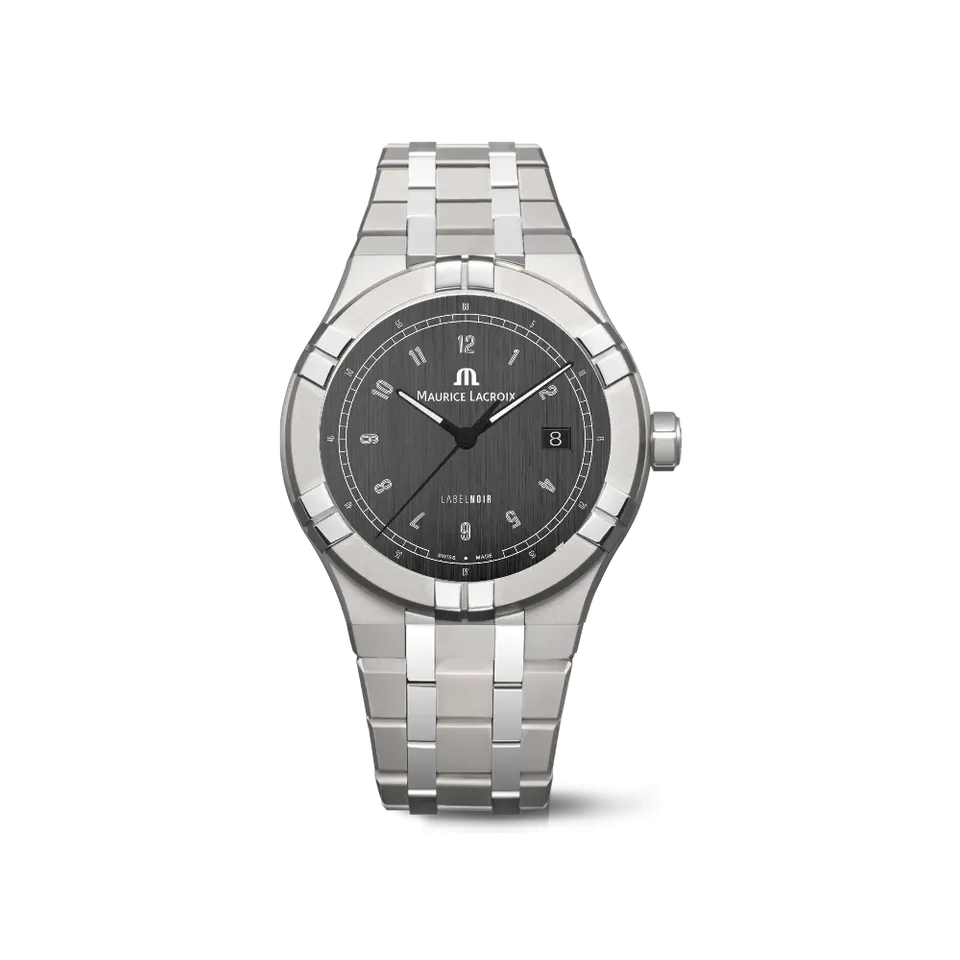 Label Noir Aikon Automatic 42MM klokke titan satin svart