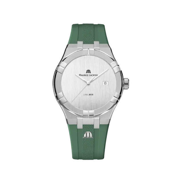 Label Noir Aikon Automatic 42MM stålklokke grønn rem