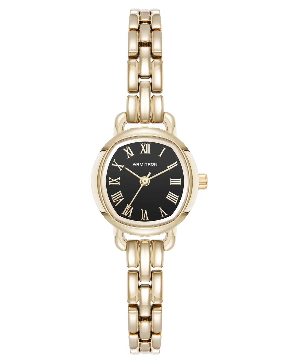 Armitron dameklokke metall day-date quartz