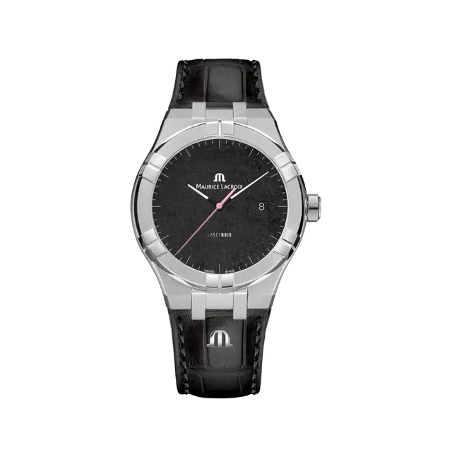 Label Noir Aikon Automatic 42MM klokke svart lær
