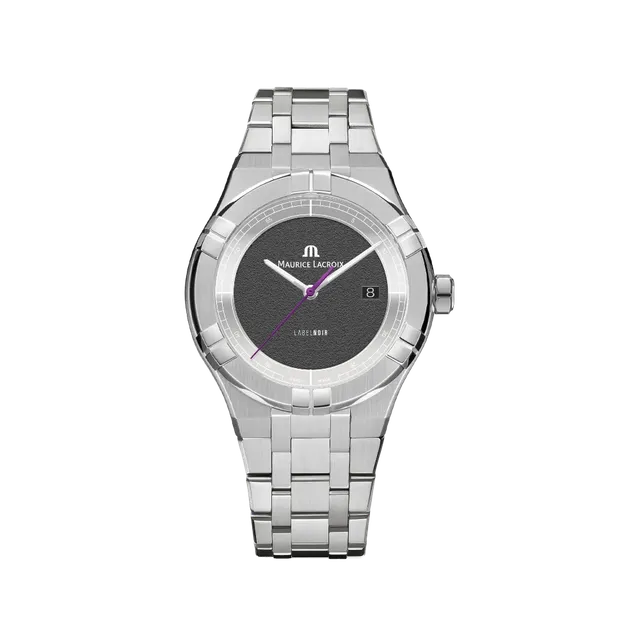 Label Noir Aikon Automatic 42MM klokke stål svart lenke