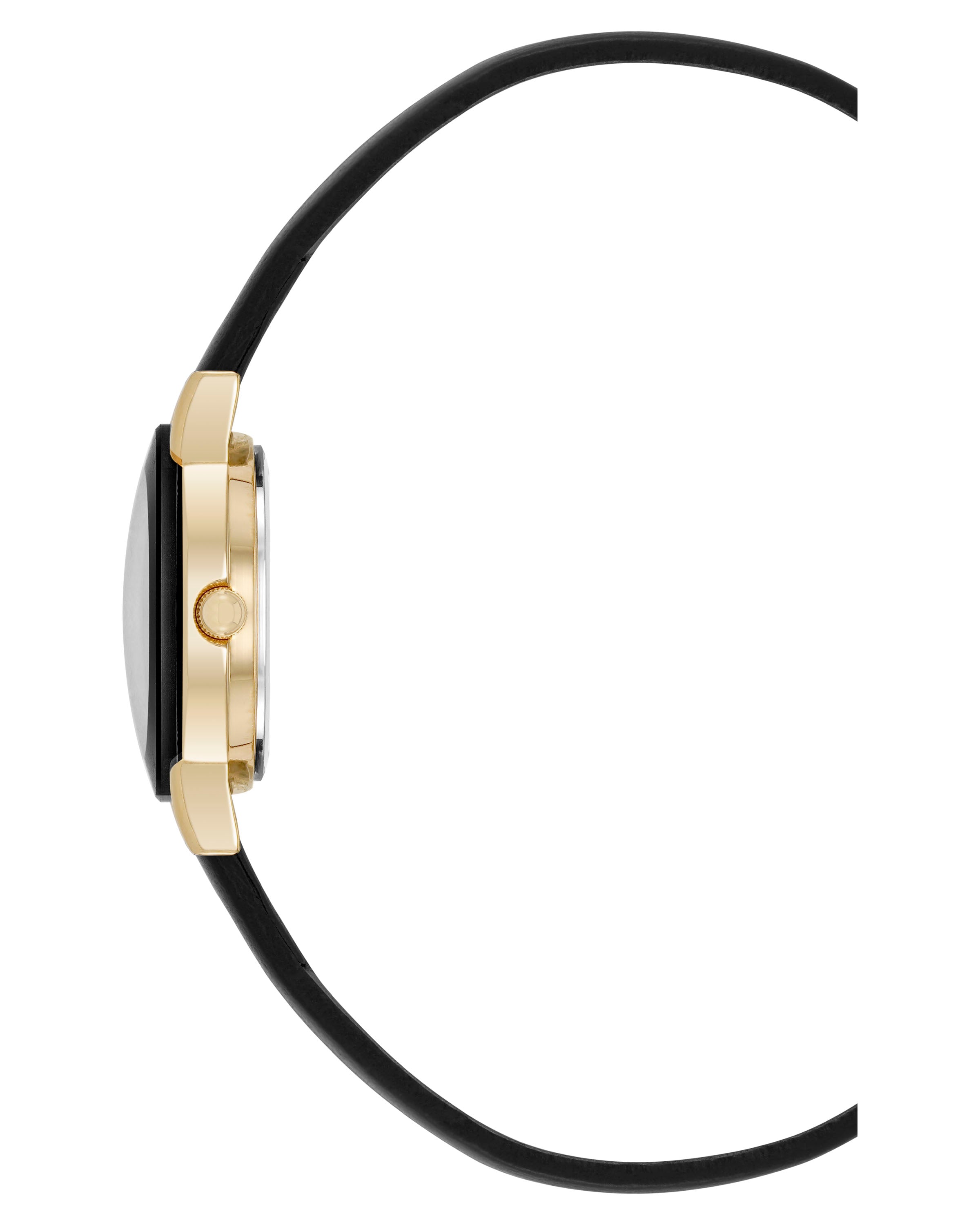 Armitron 75/2447BLK dameklokke sort skinn diamant