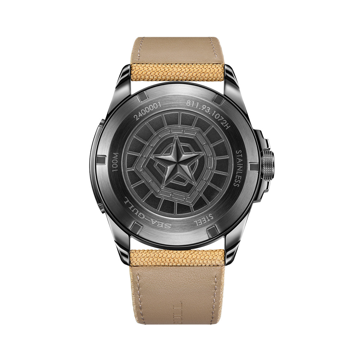 Sea-gull Warpath 811.93.1072HA herreklokke kamuflasje 43 mm