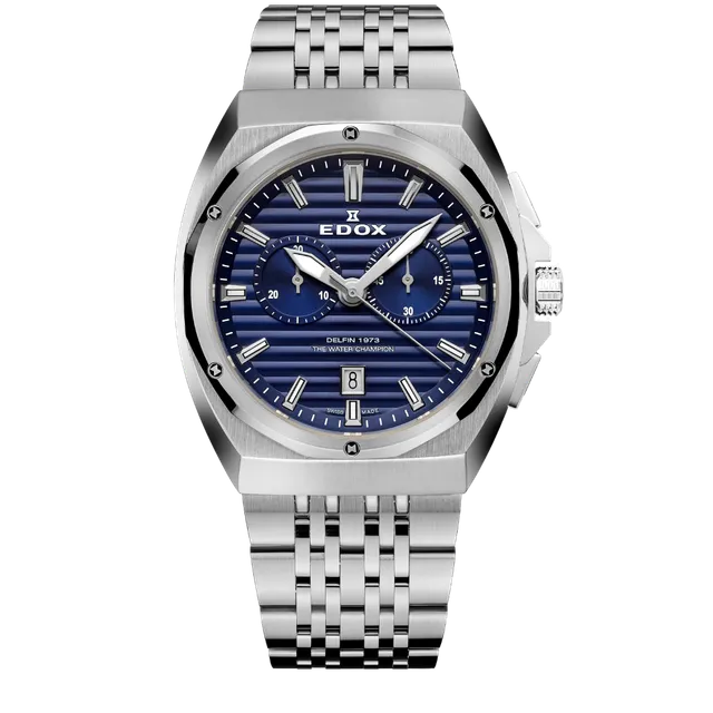 Edox 1973 Chronograph herreklokke sort