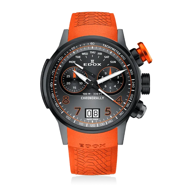 Edox Chronorally Chronograph 45 herreklokke