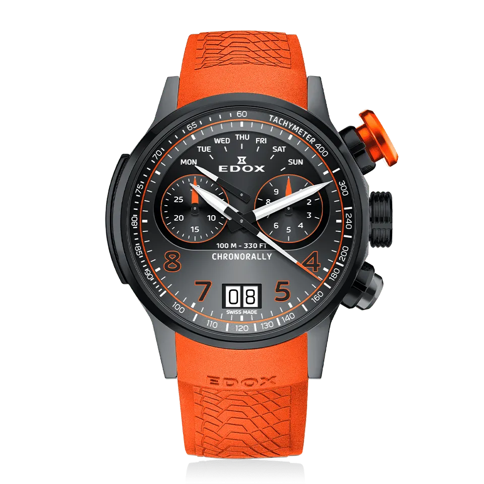 Edox Chronorally Chronograph 45 herreklokke