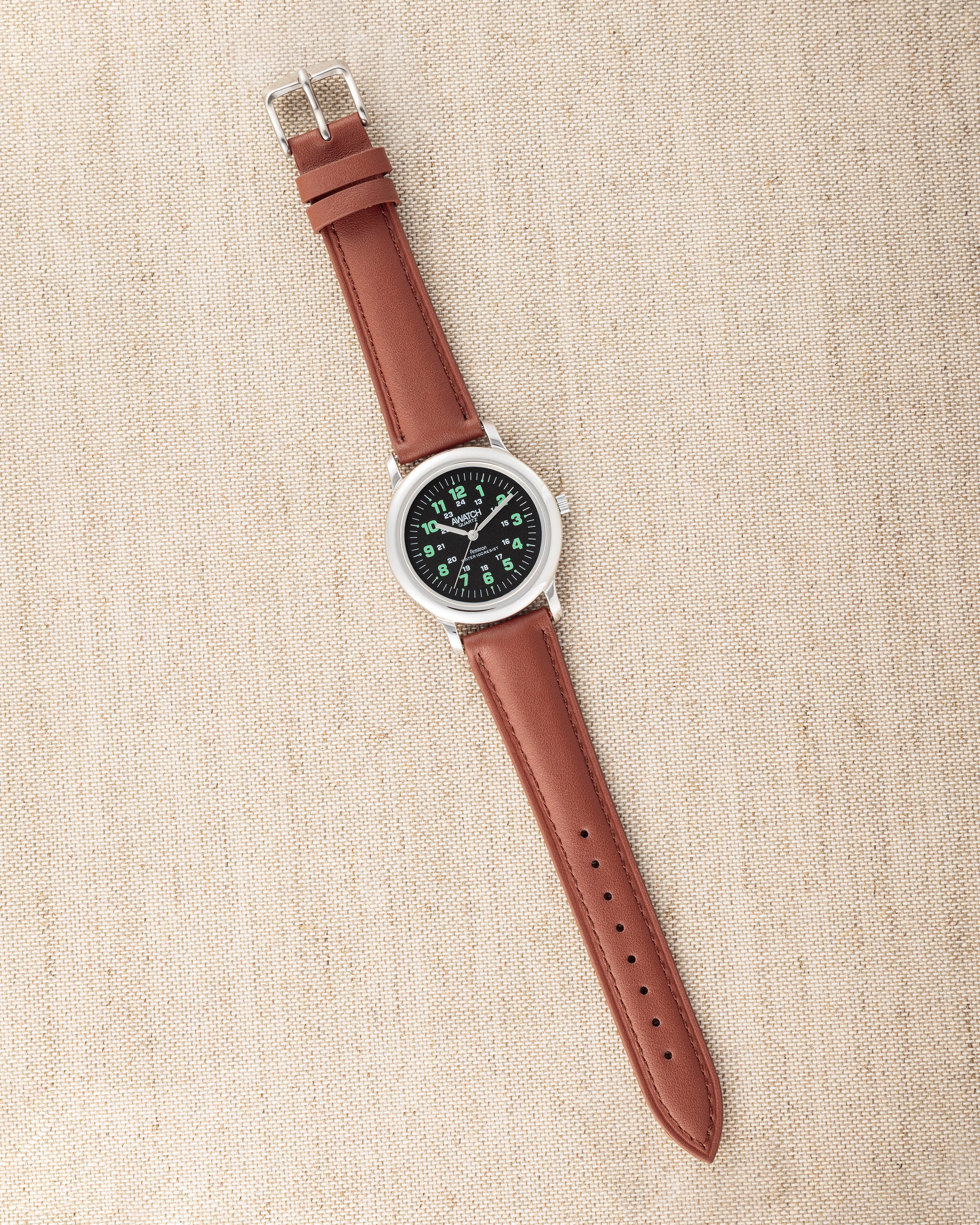 Armitron Vintage2431 herreklokke svart brun