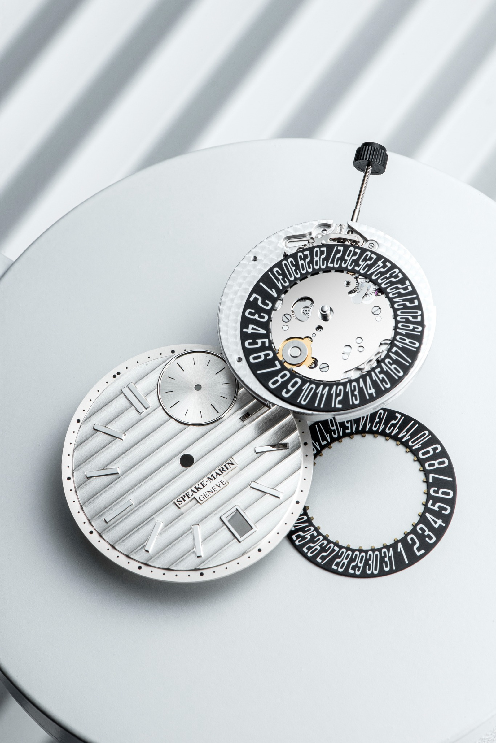 Speake-Marin Ripples Infinity Date klokke stål sølv