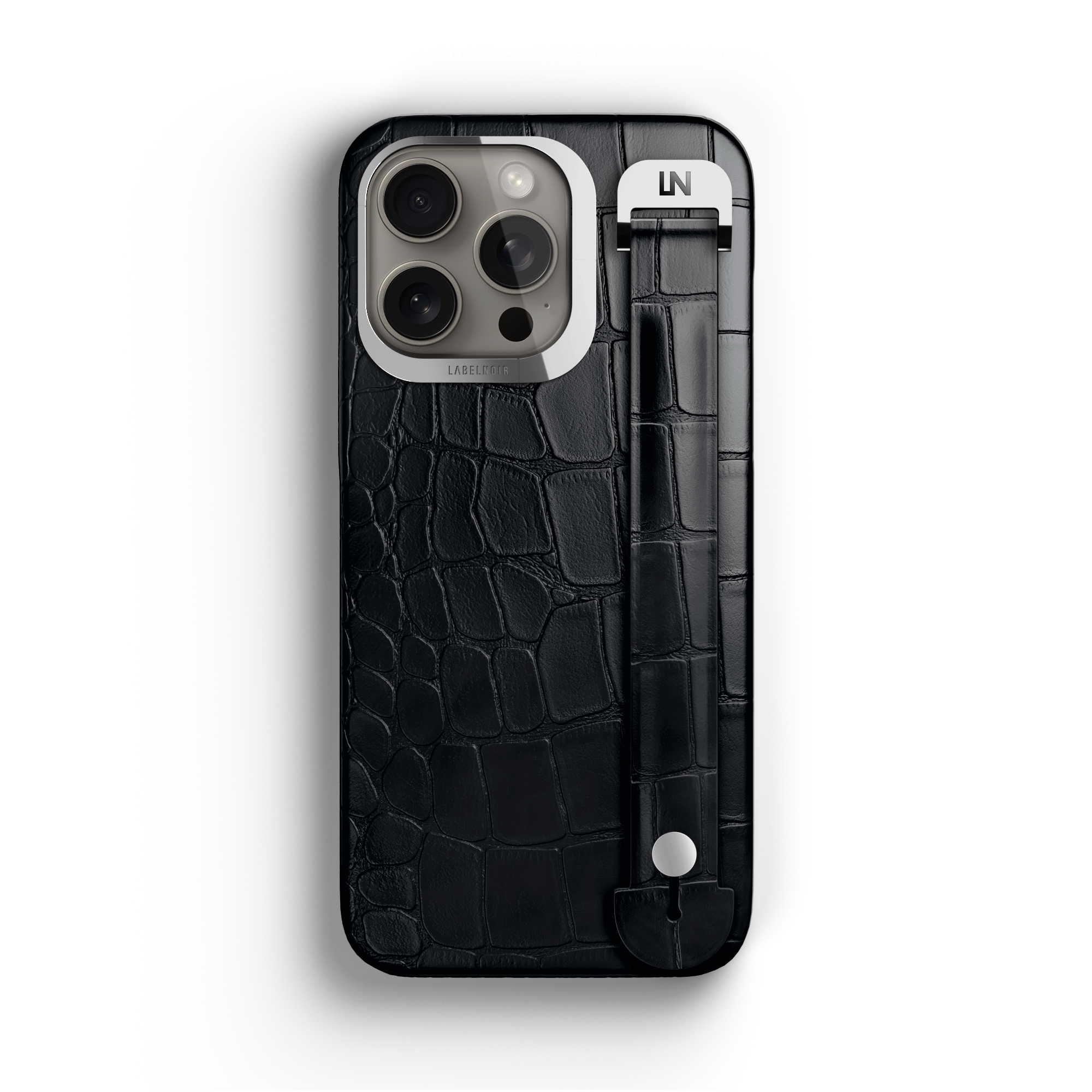 Label Noir Alligator iPhone 15 Pro Max deksel svart MagSafe