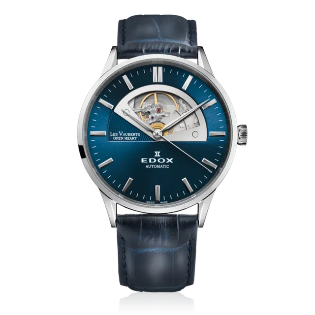 Edox Les Vauberts Open Heart Automatic herreklokke