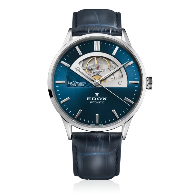 Edox Les Vauberts Open Heart Automatic herreklokke