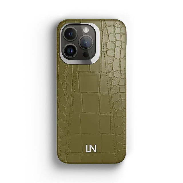Label Noir Alligator iPhone 14 Pro deksel svart skinn