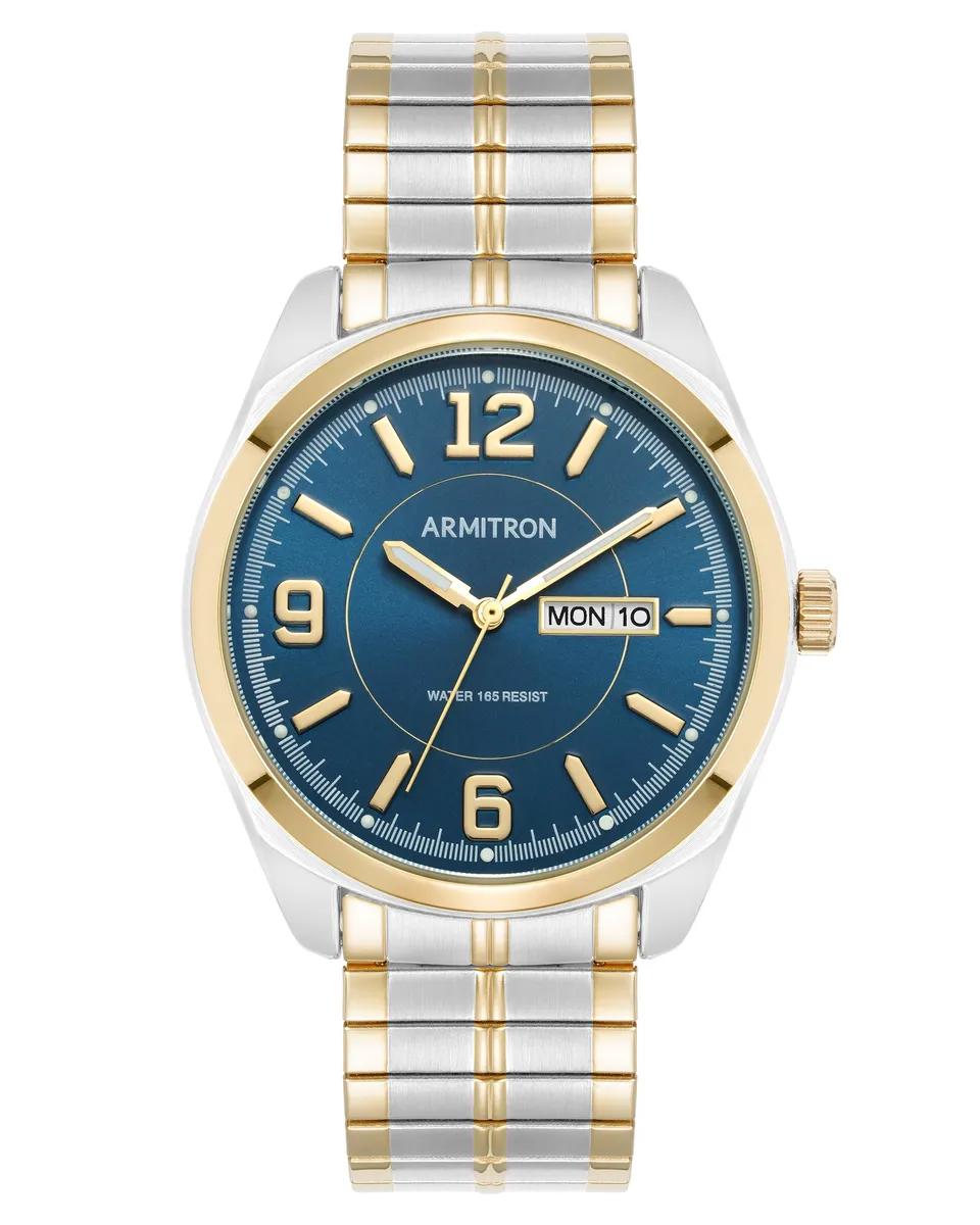 Armitron 20-4591 herreklokke 39,5 mm sølv dag-dato