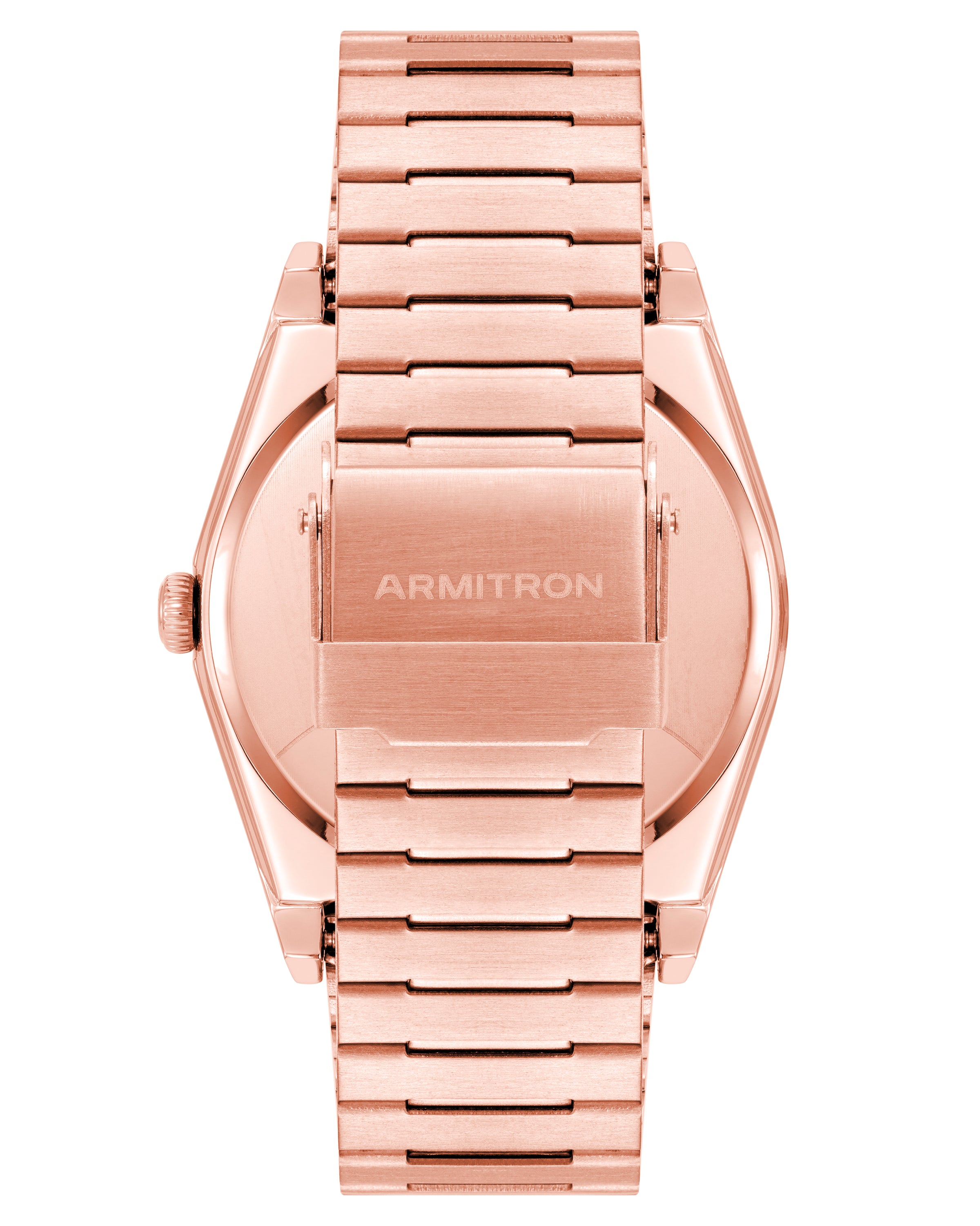 Armitron 1975 40mm herreklokke sort roségull stål