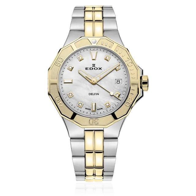 Edox Diver Date Lady dameklokke dykker
