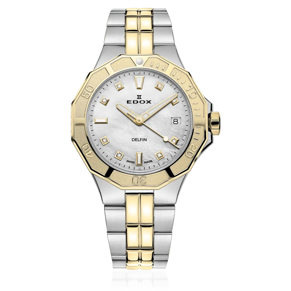 Edox Diver Date Lady dameklokke dykker