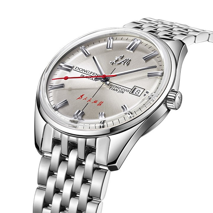 Sea-gull Dongfeng 816.12.6132 dressklokke 38 mm hvit