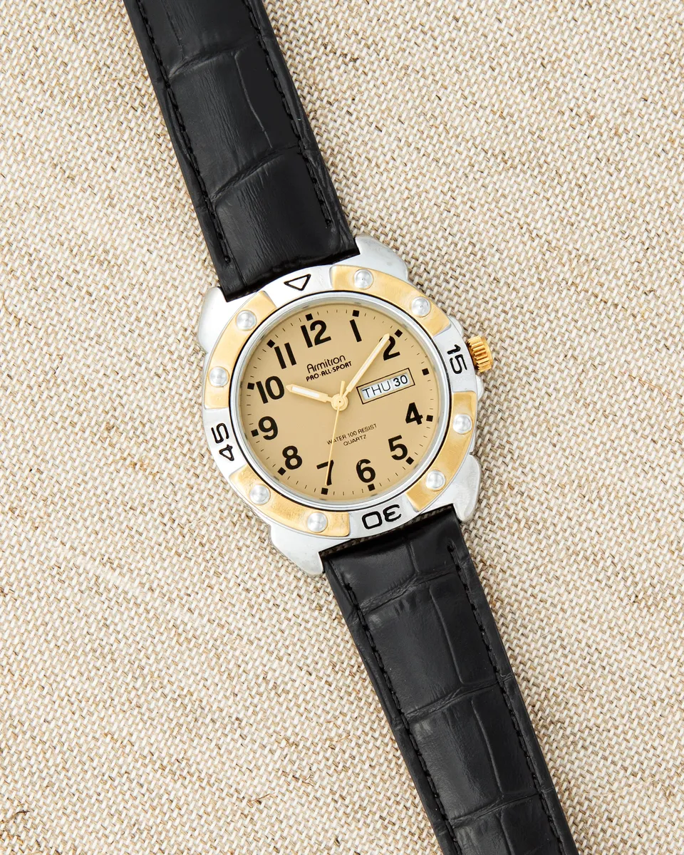 Armitron Vintage2985 herreklokke tofarget skinn
