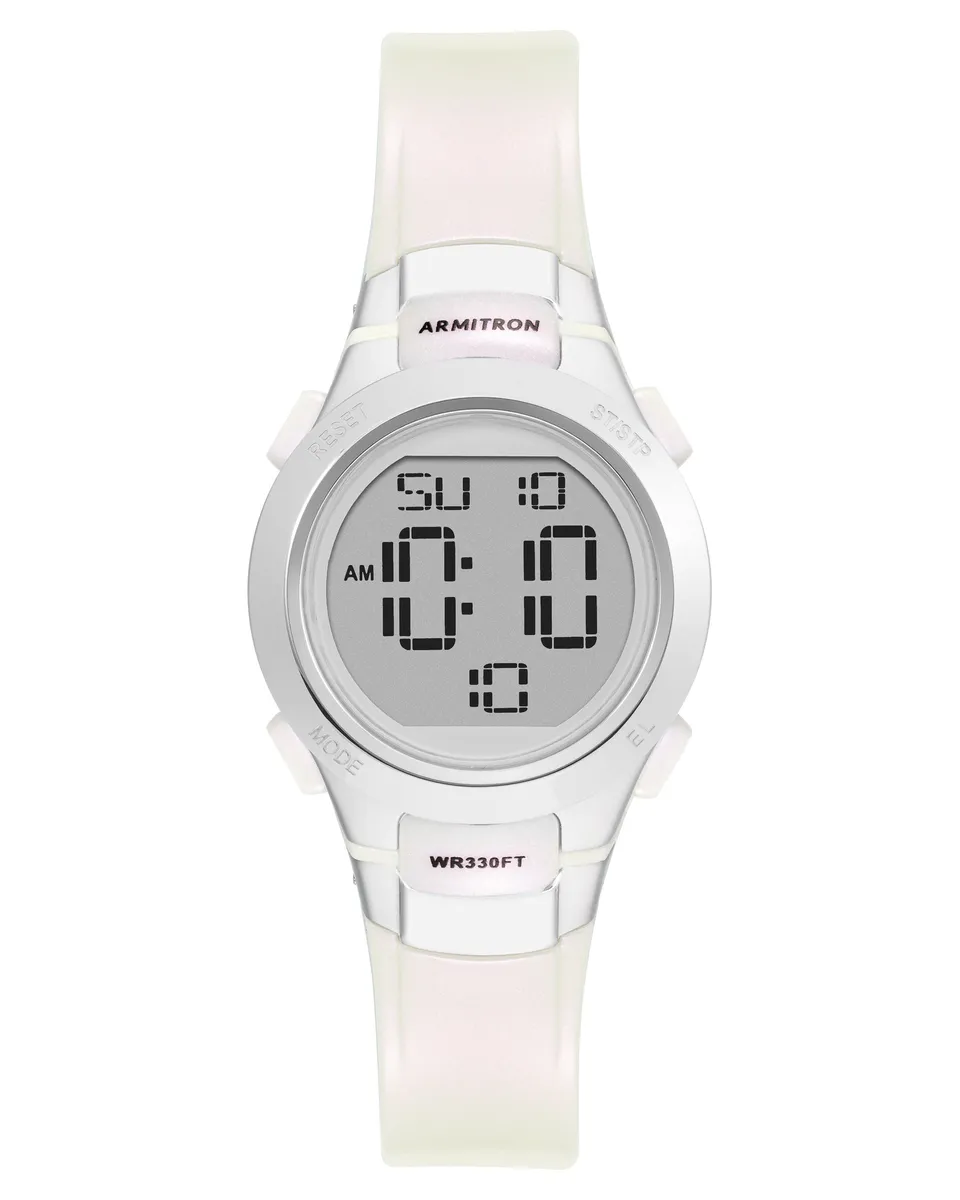 Armitron Sport 45/7012PWT digitalklokke perlehvit