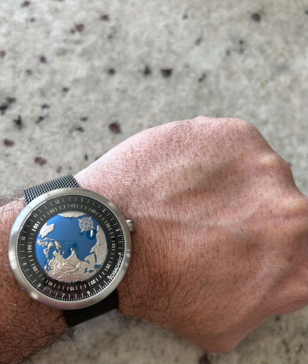 CIGA Design Milanese klokkerem stål 22mm svart