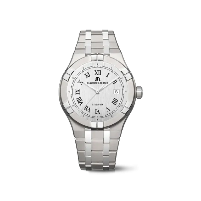 Label Noir Aikon Automatic 42MM klokke titan hvit
