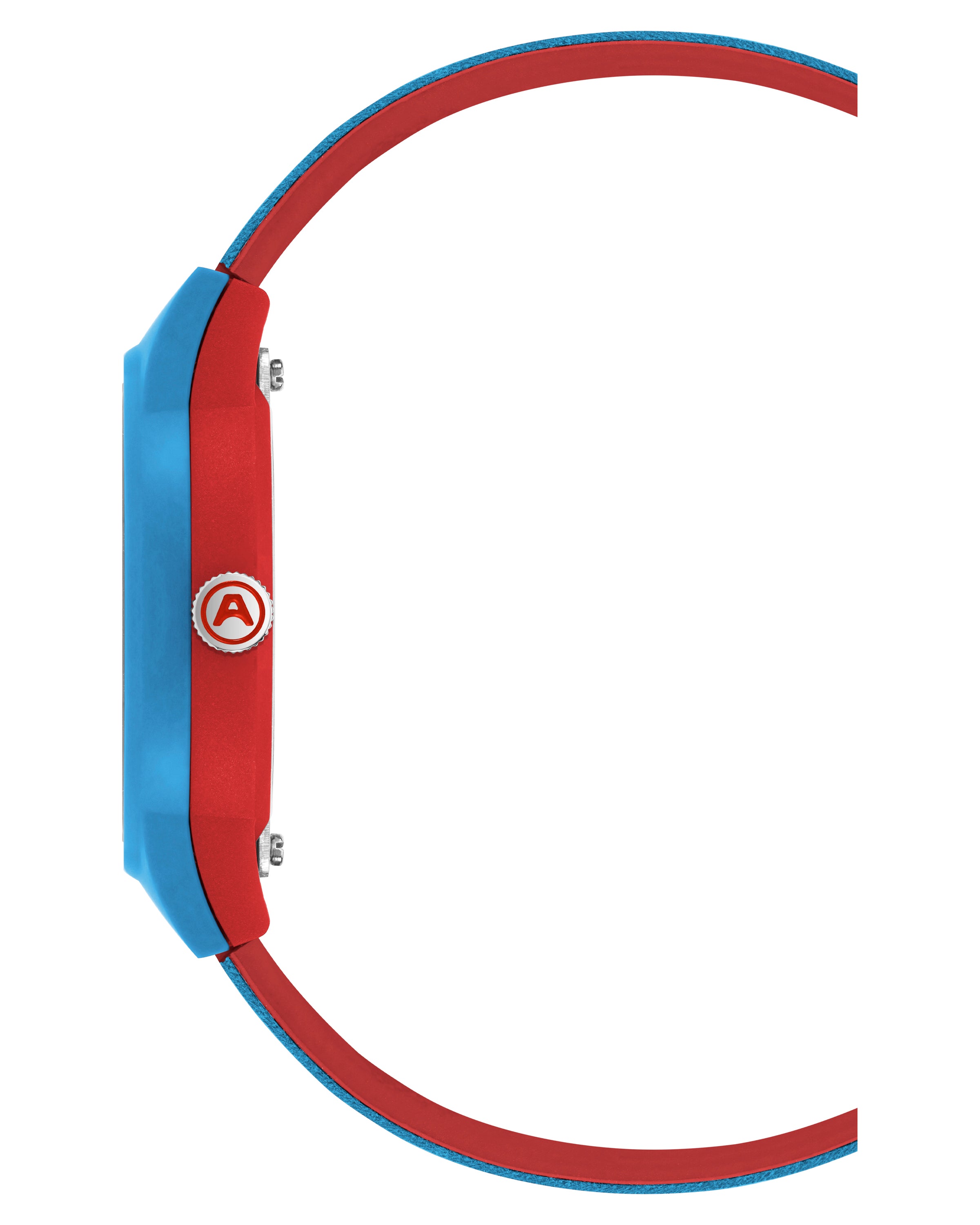 Armitron A-Watch klokke 35,5 mm lyseblå rød analog